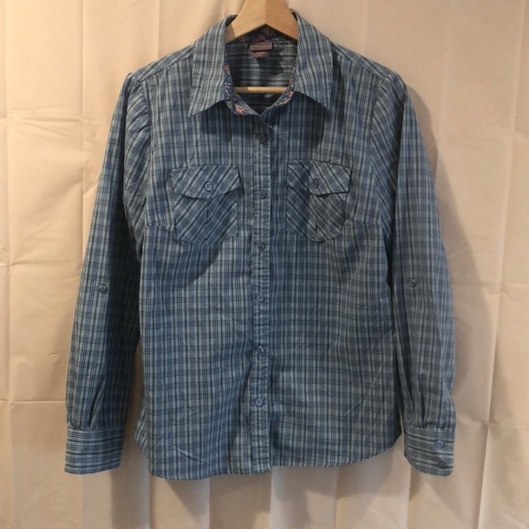 Laura Scott Tops - Laura Scott Checkered Button Up Top Small
